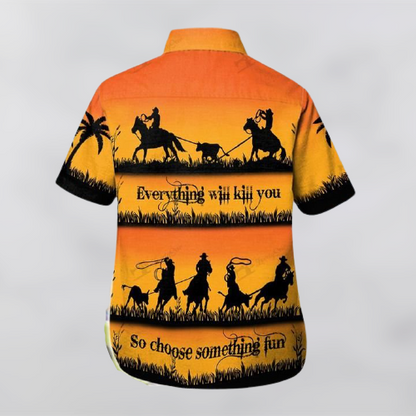 Chasing Goats Hawaiian Shirt | For Men & Women | Adult | HW7116