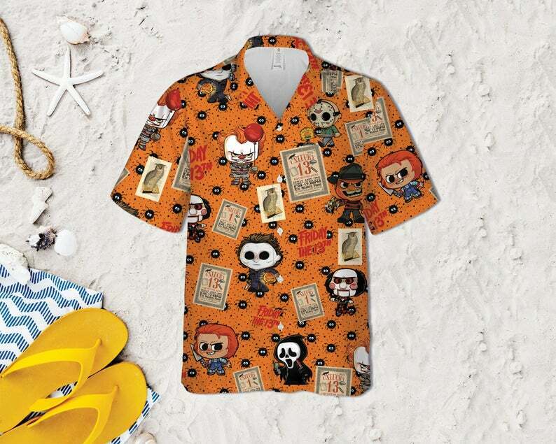 Halloween - Chibi Characters Halloween Unisex Hawaiian Shirts