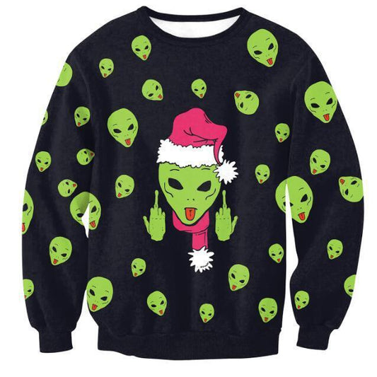 Alien Christmas Ugly Christmas Sweater 