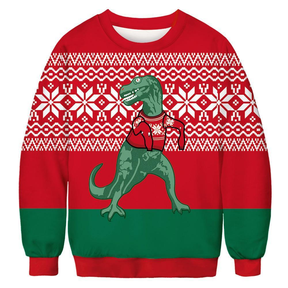 Dinosaur Christmas Ugly Christmas Sweater 