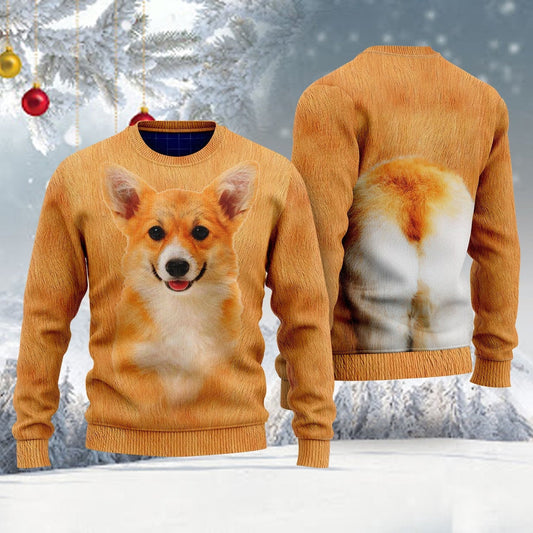 Corgi Dog Ugly Christmas Sweater 