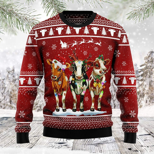 Cow Christmas Ugly Christmas Sweater 