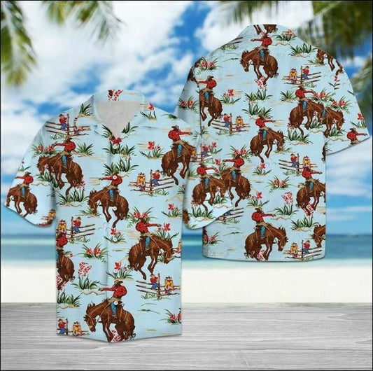 Cowboy hawaiian shirt