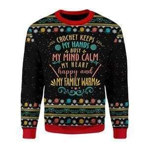 Crochet Keep My Hand Ugly Christmas Sweater 