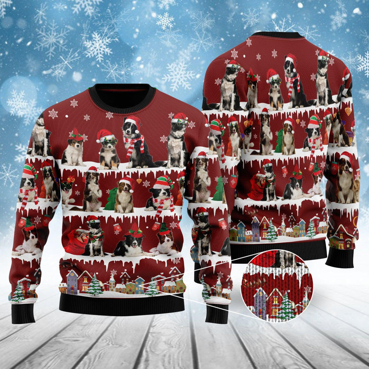 Cute Dog Christmas Ugly Christmas Sweater 