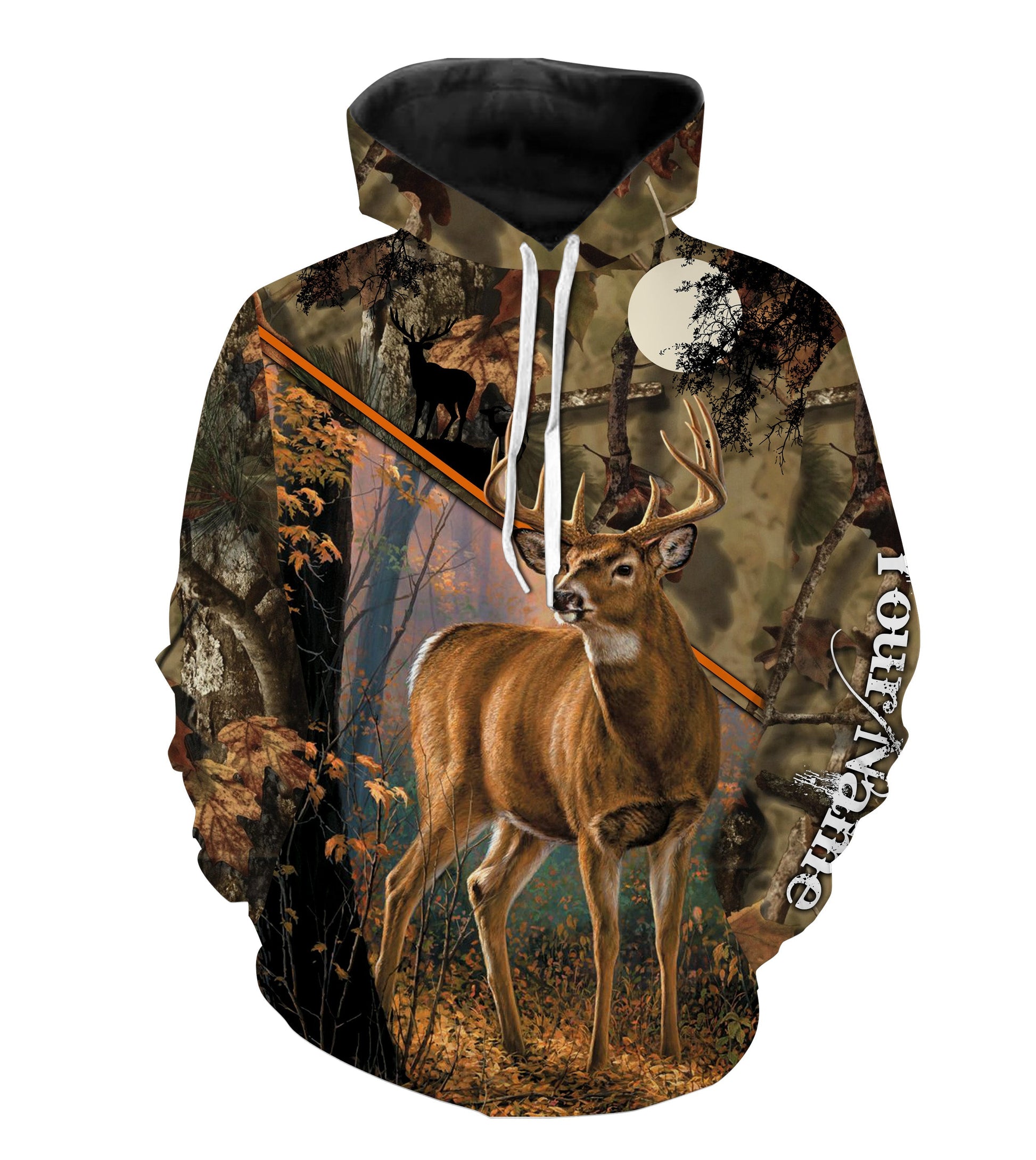 Deer Hunting Camo Custom Name 3D All over Print Shirts