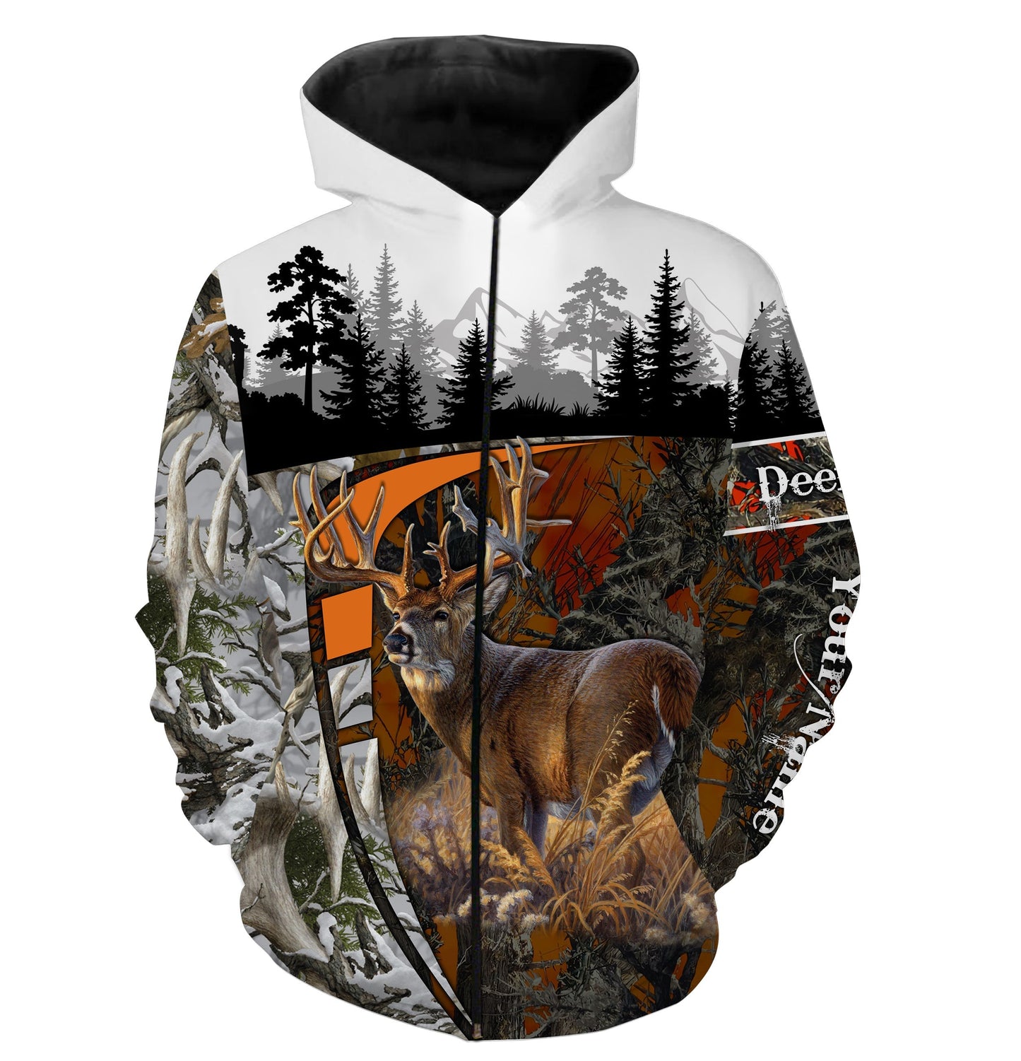 Beautiful Deer Hunting Camo Custom Name All over print shirts, Personalized Hunting Gift For Hunter TTN97