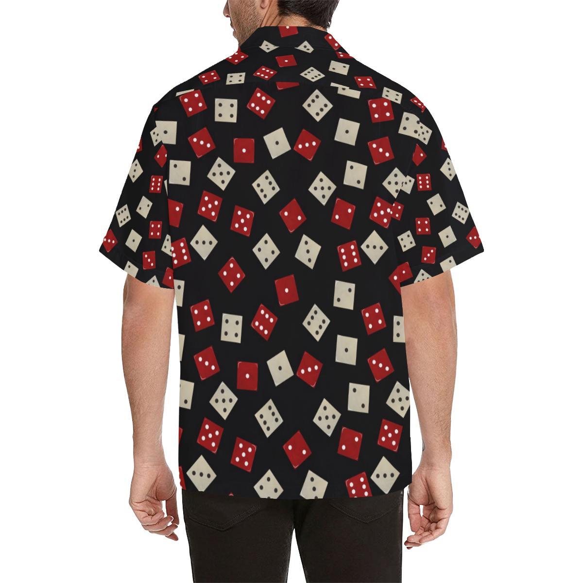 Dice Pattern Print Design 04 Mens All Over Hawaiian Shirt