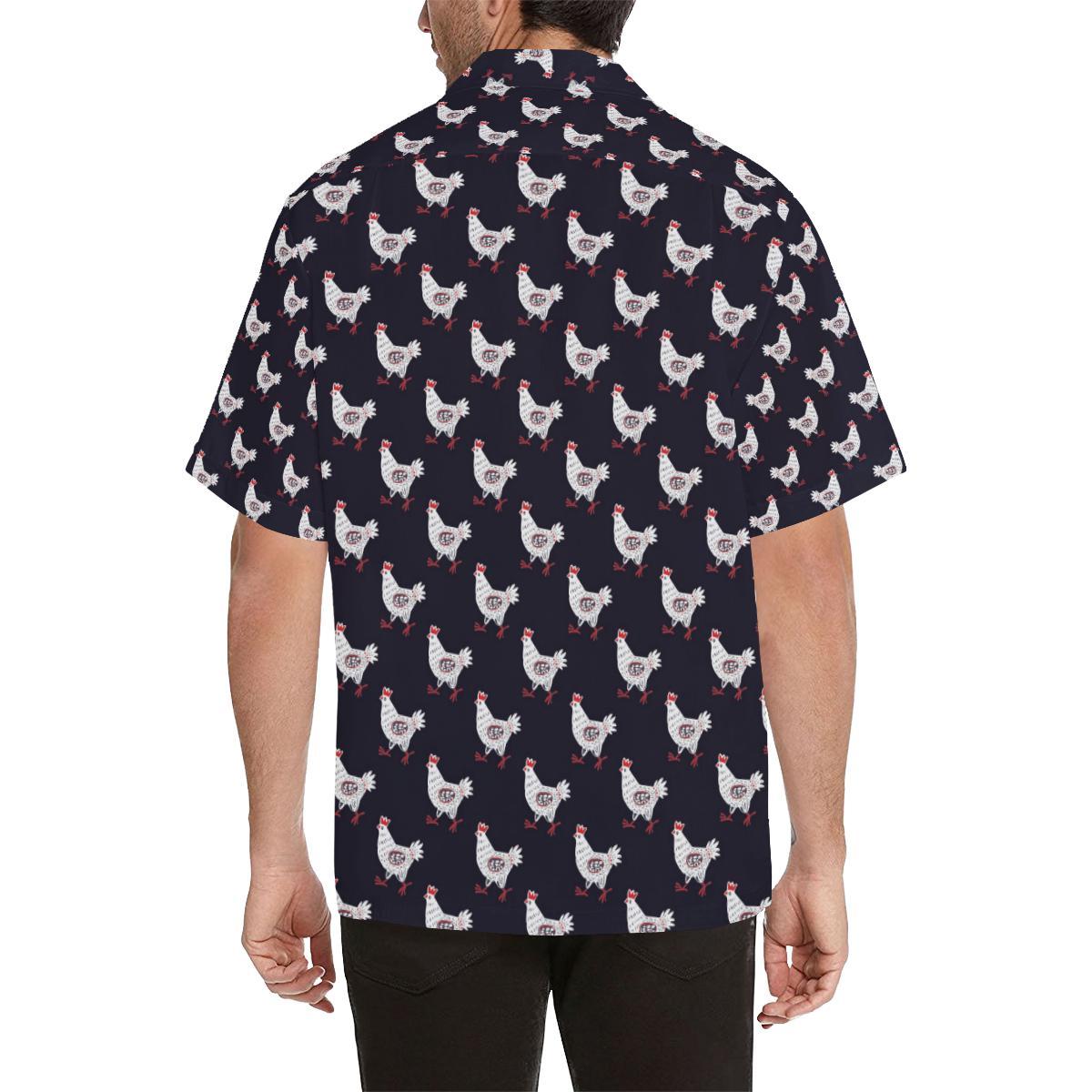 Chicken Pattern Print Design Hawaiian Shirt