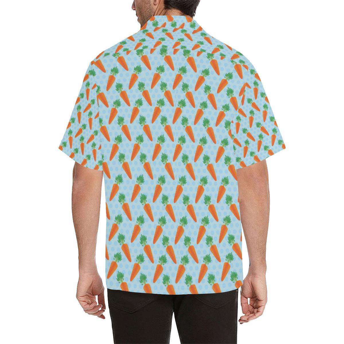 Carrot Pattern Print Design Hawaiian Shirt