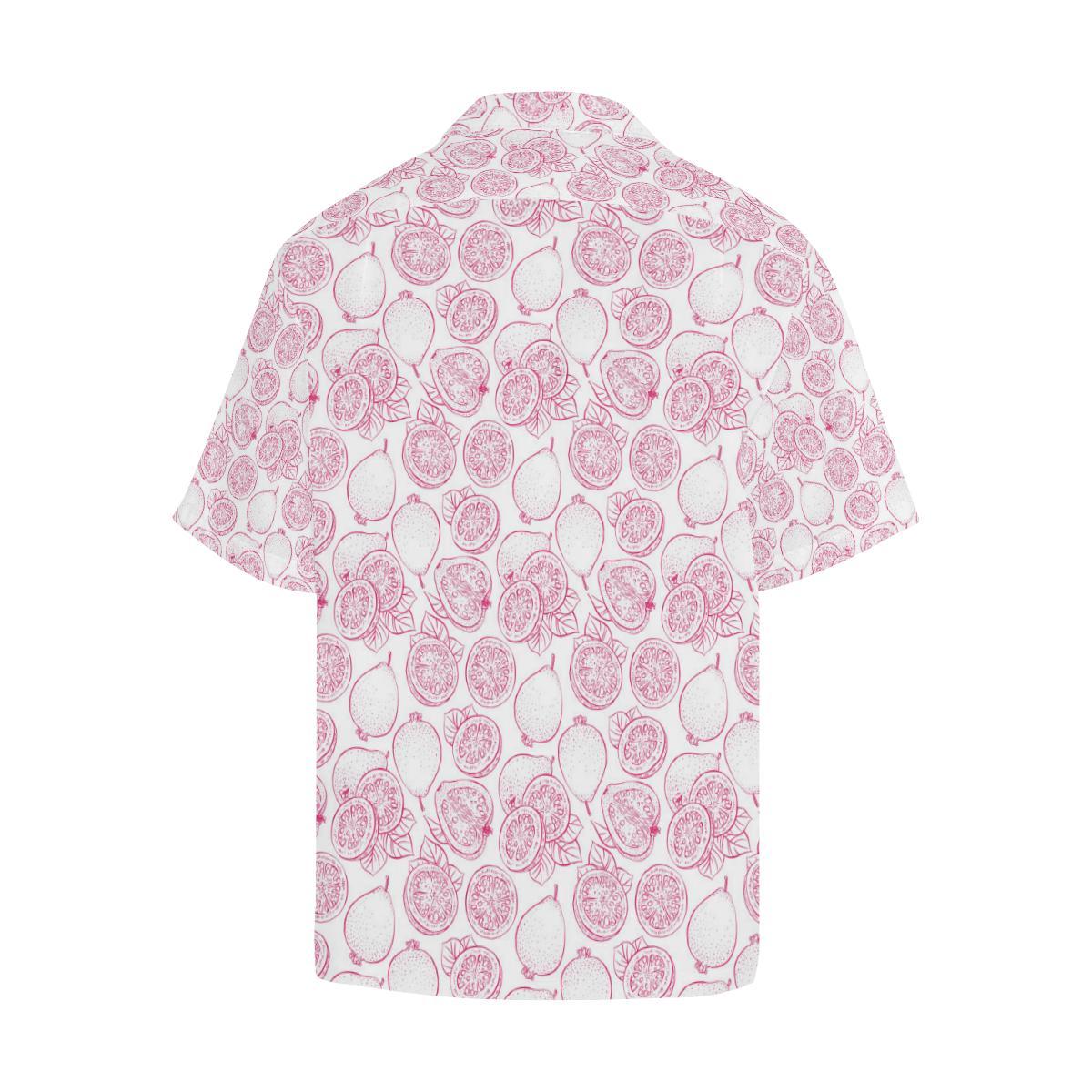 Sketch Guava Pattern Mens All Over Print Hawaiian Shirt