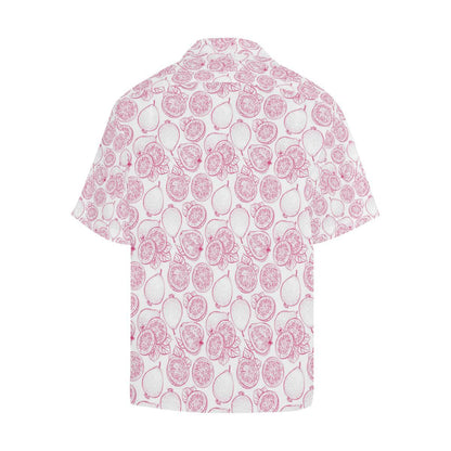 Sketch Guava Pattern Mens All Over Print Hawaiian Shirt