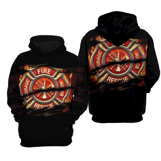 Firefighter Gifts Symbol Firefighter Lover US Unisex Size Hoodie Labour Day Gifts