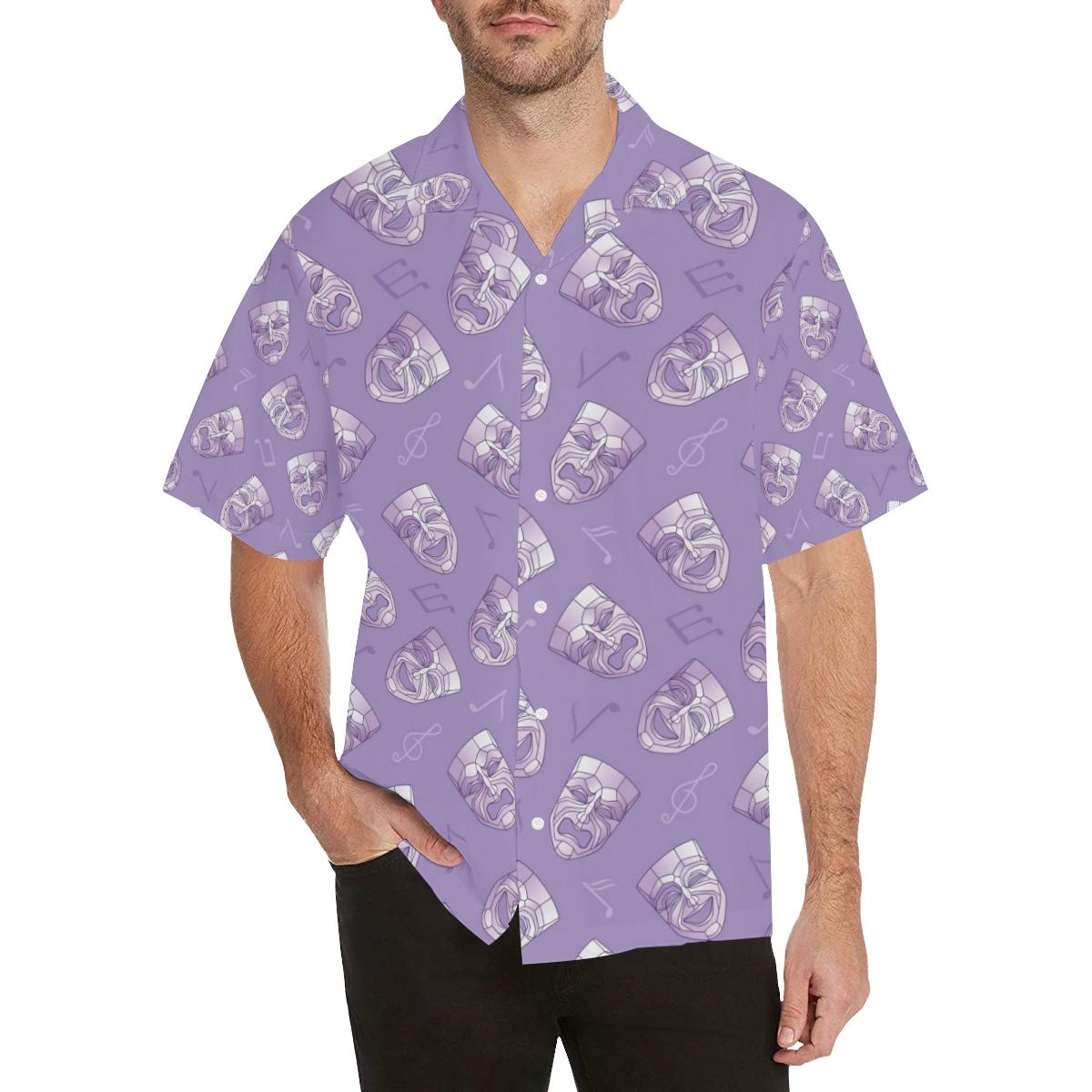 Acting Mask Pattern Print Design Hawaiian Shirt