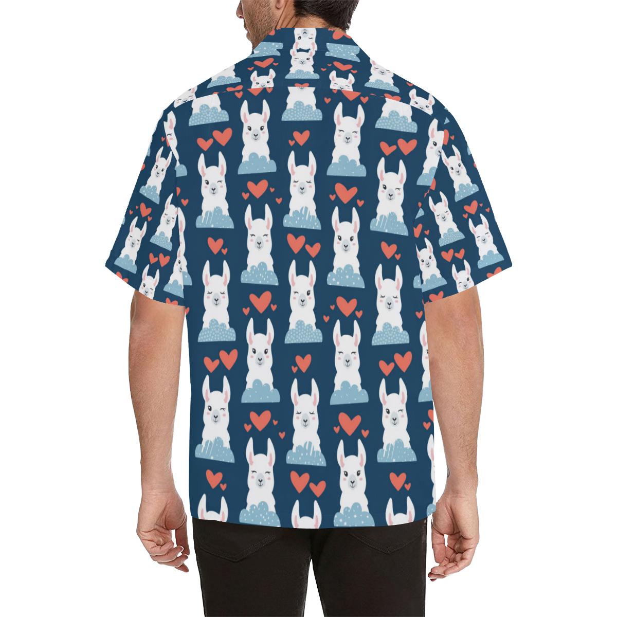 Alpaca Love Pattern Print Design Hawaiian Shirt