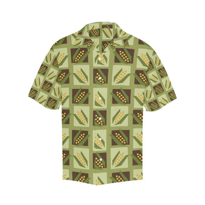 Corn Pattern Print Design 02 Mens All Over Hawaiian Shirt