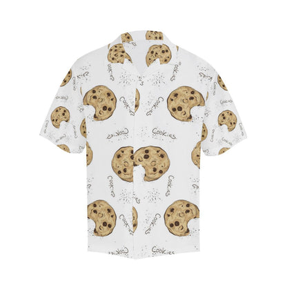 Sketch Style Cookie Pattern Mens All Over Print Hawaiian Shirt