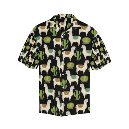 Alpaca Cactus Pattern Print Design Hawaiian Shirt