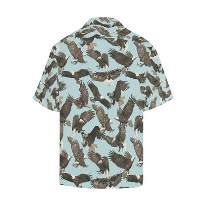 Eagle Pattern Print Design 01 Mens All Over Hawaiian Shirt