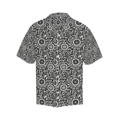 Bicycle Tools Pattern Print Design Hawaiian Shirt