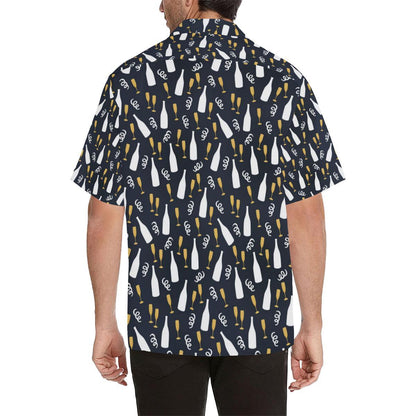 Champagne Pattern Print Design Hawaiian Shirt