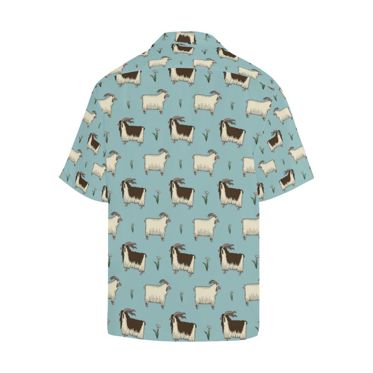 Goat Pattern Print Design Hawaiian Shirt