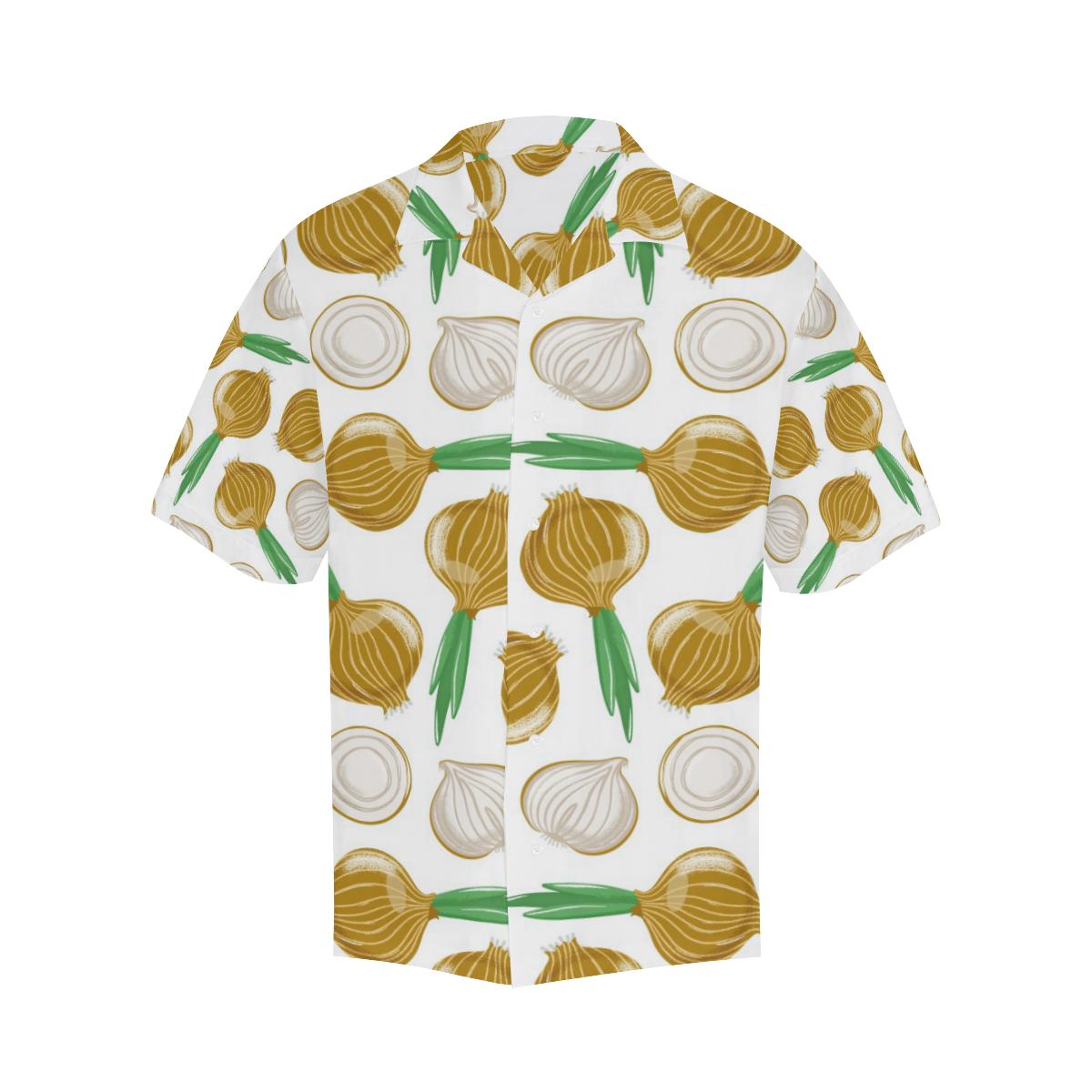 Onion Pattern Background Mens All Over Print Hawaiian Shirt