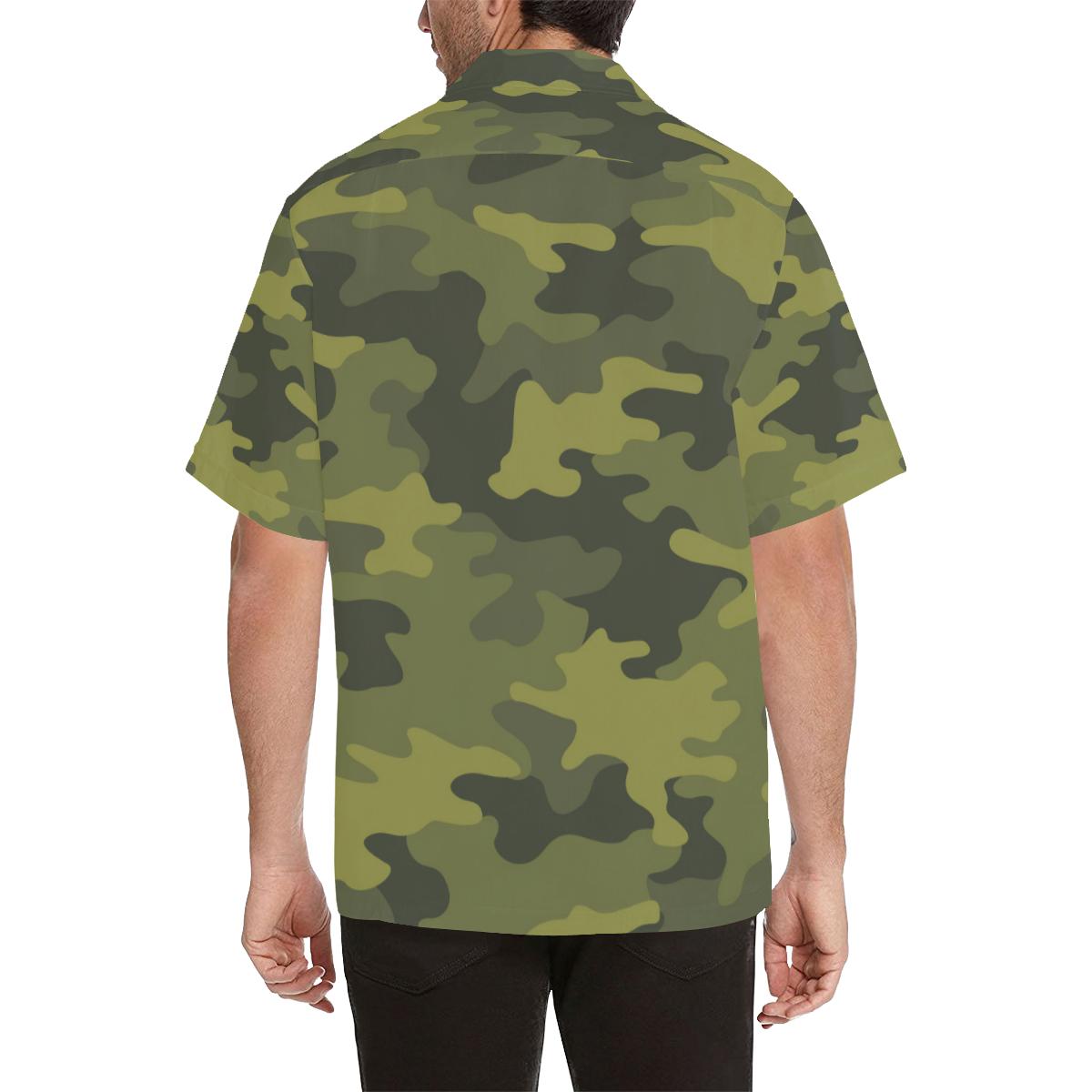 Military Camouflage Pattern Print Design Hawaiian Shirt