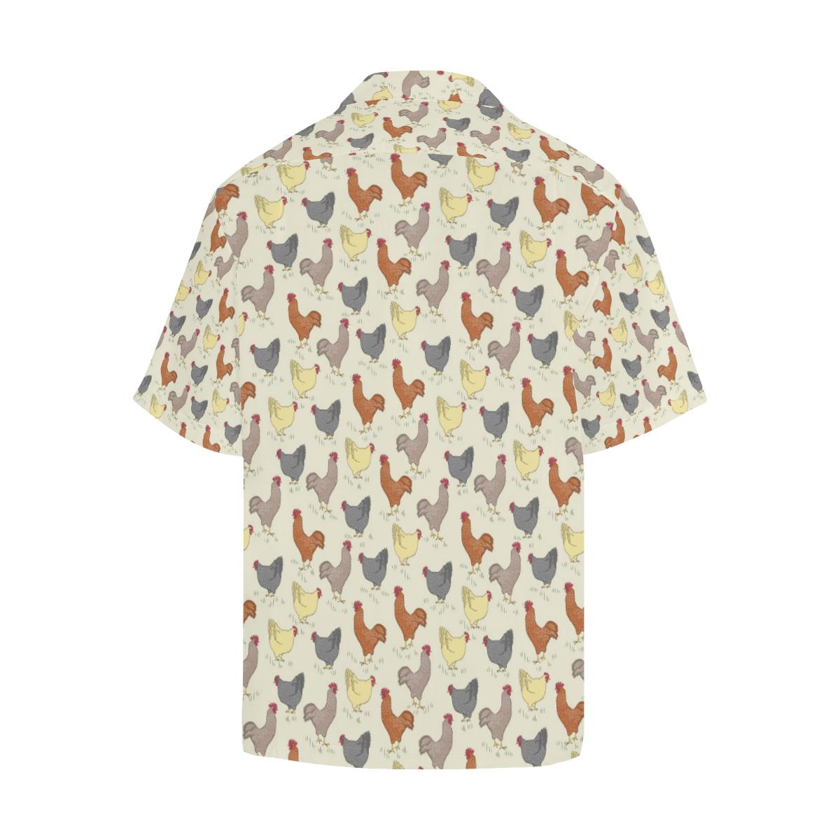 Chicken Pattern Print Design Hawaiian Shirt