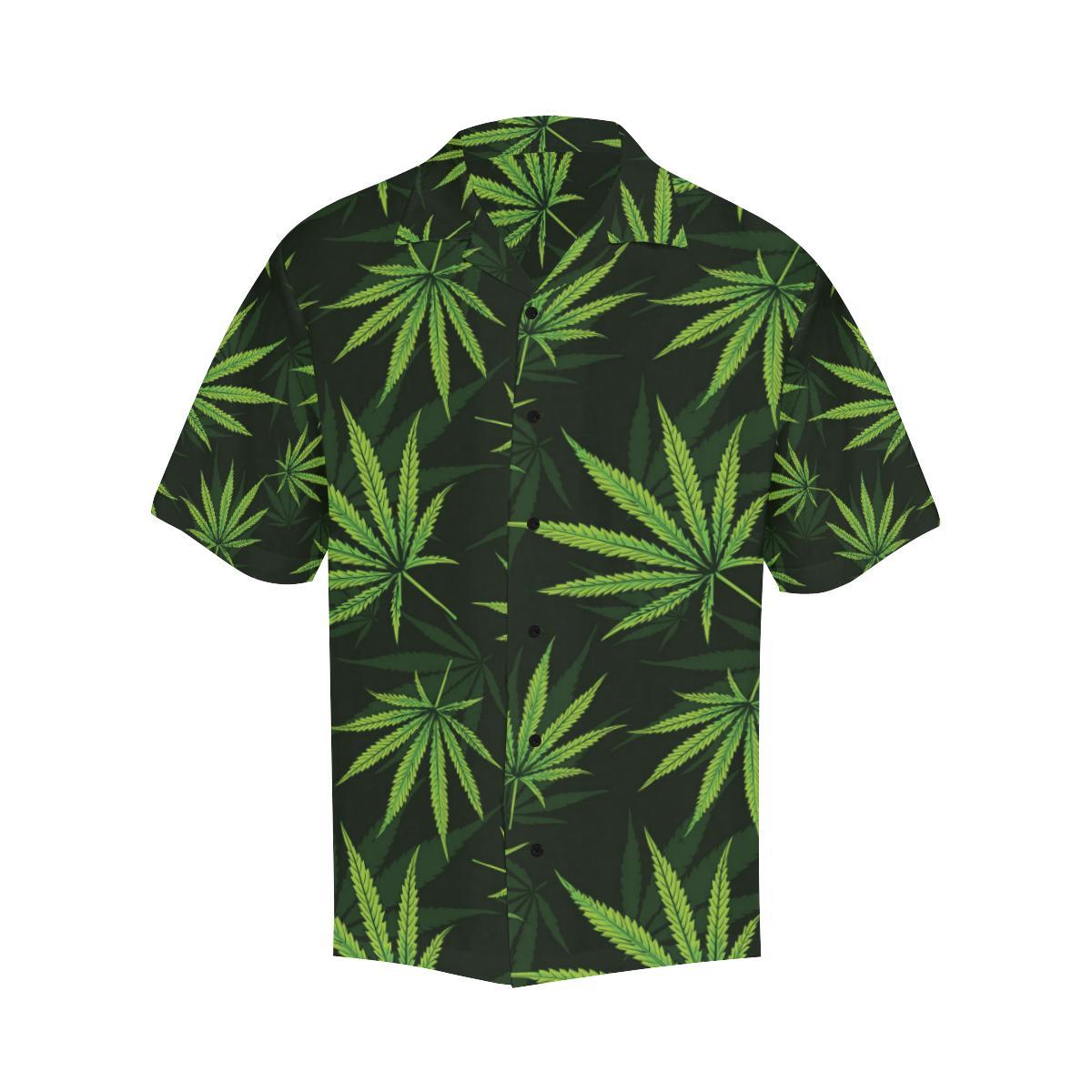 Pot Leaf Pattern Print Design A Hawaiian Shirt