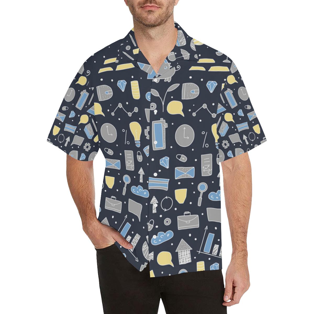 Accounting Financial Pattern Print Design Hawaiian Shirt