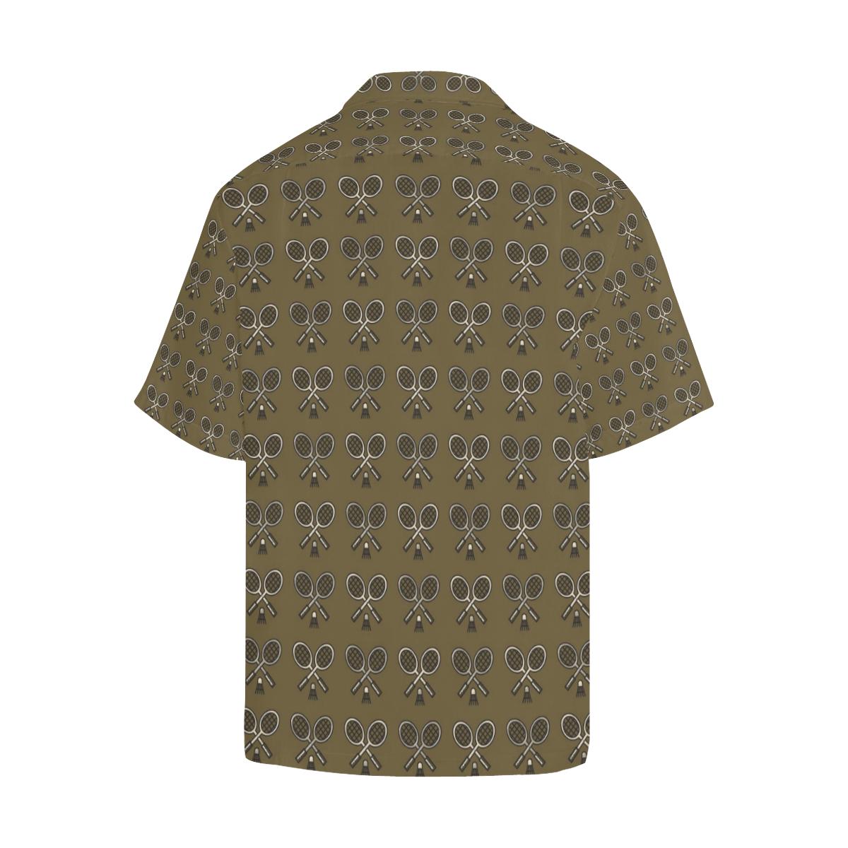 Badminton Pattern Print Design Hawaiian Shirt