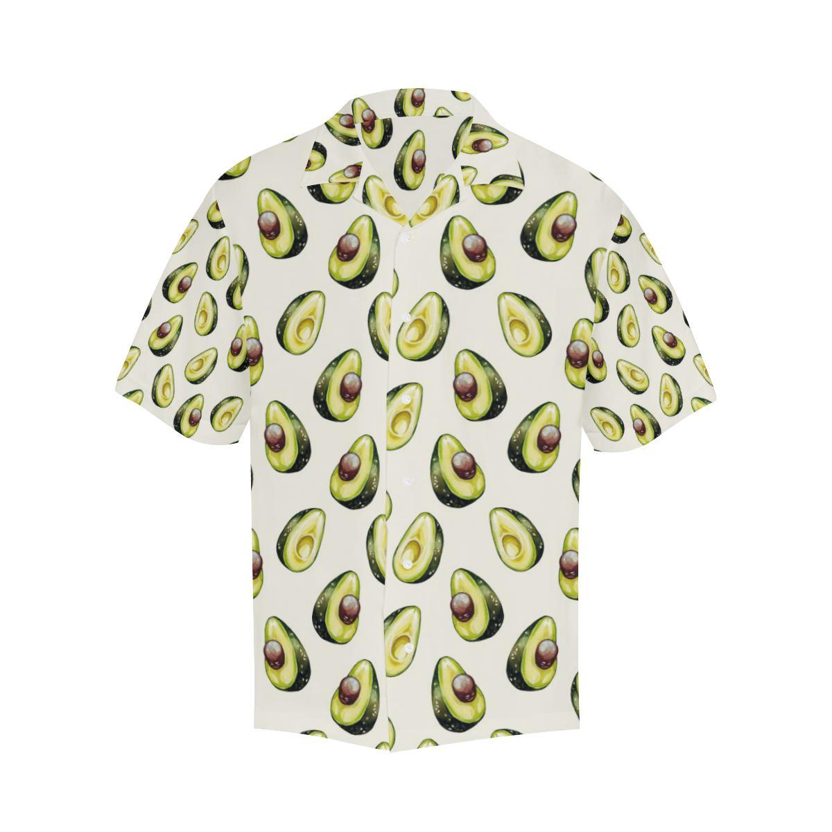 Avocado Pattern Print Design Hawaiian Shirt