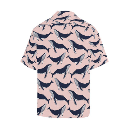 Humpback Whale Pattern Print Design Hawaiian Shirt