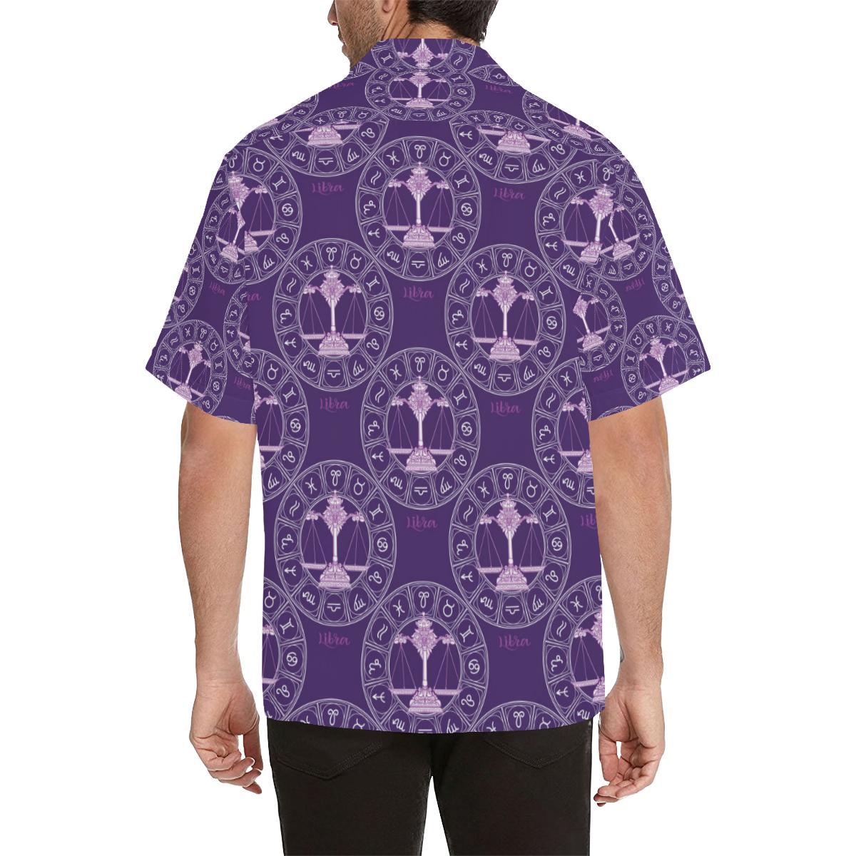Libra Pattern Print Design Hawaiian Shirt