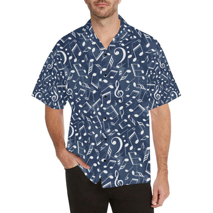 Music Note Pattern Print Design A Hawaiian Shirt