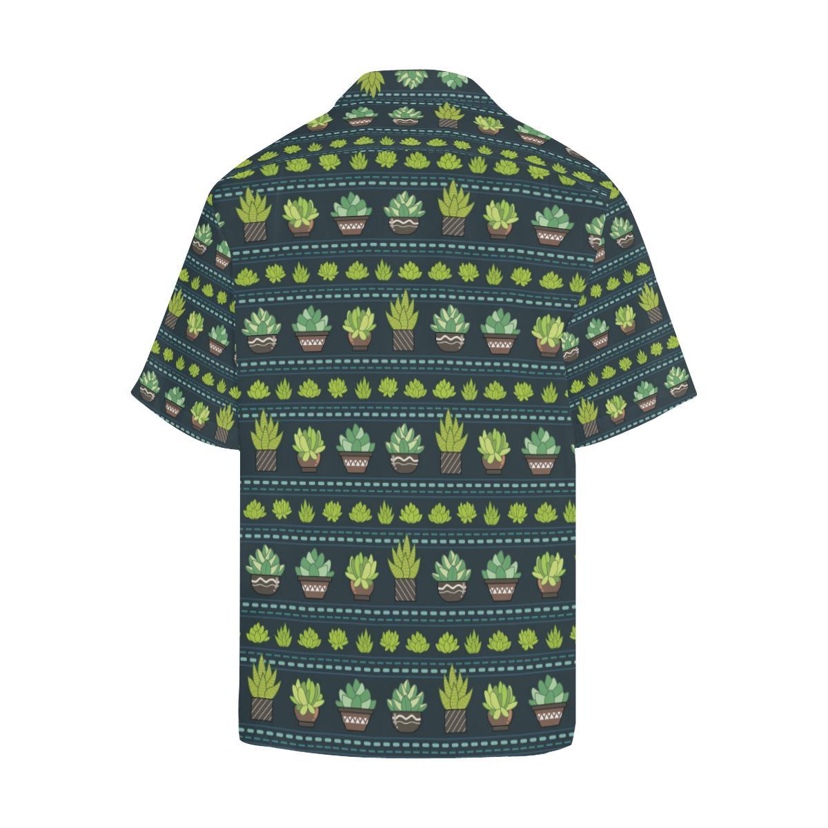 Cactus Pattern Print Design Hawaiian Shirt