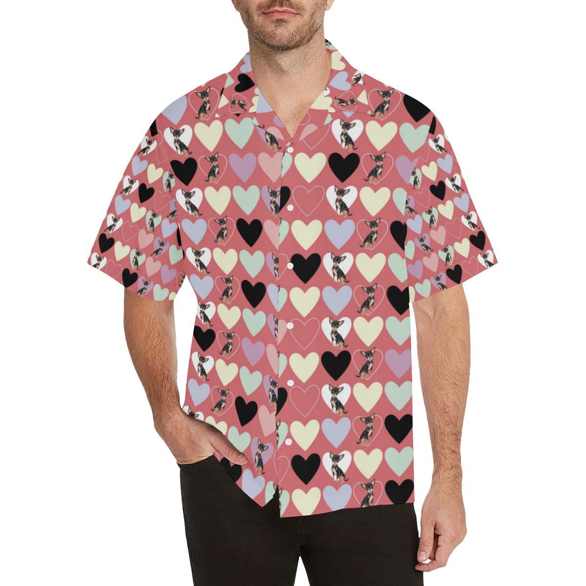 Chihuahua Pattern Print Design Hawaiian Shirt