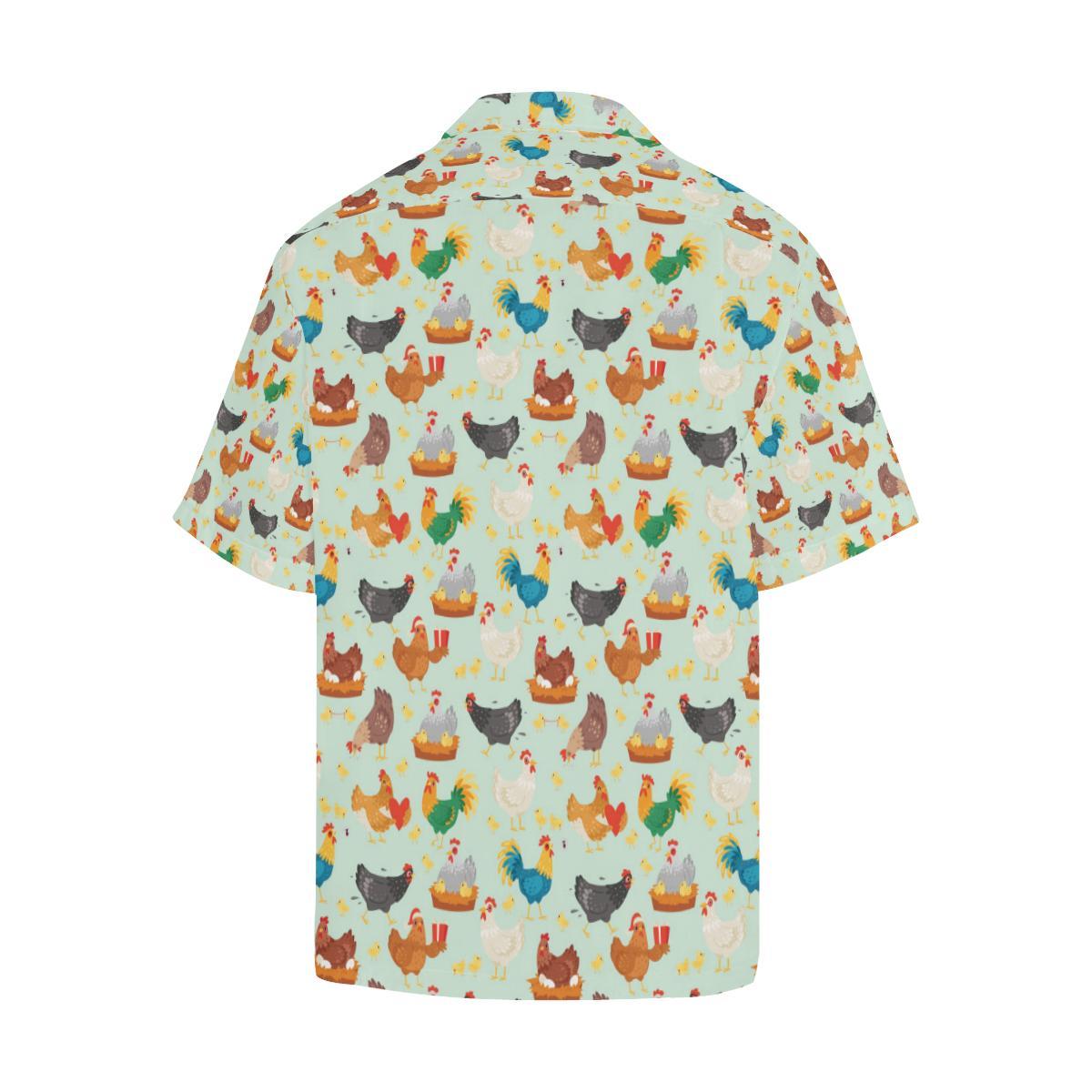 Chicken Pattern Print Design Hawaiian Shirt