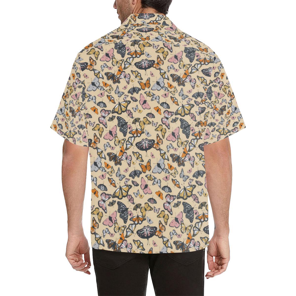 Butterfly Pattern Print Design Hawaiian Shirt