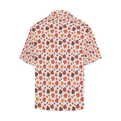 Colorful Maple Leaf Pattern Mens All Over Print Hawaiian Shirt