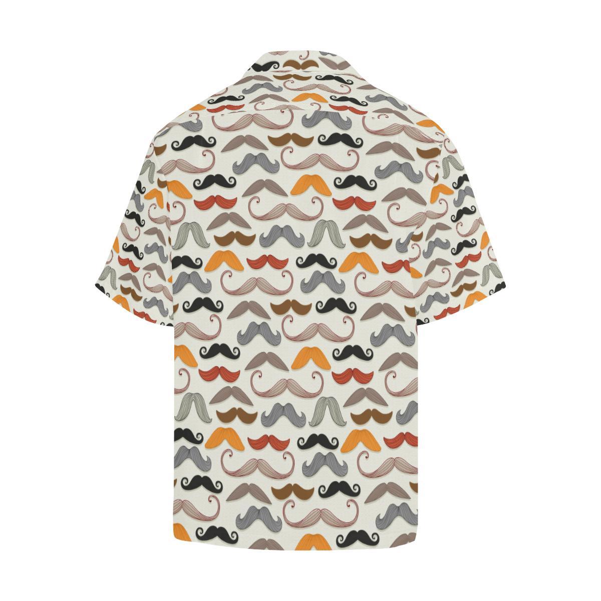 Mustache Pattern Print Design A Hawaiian Shirt