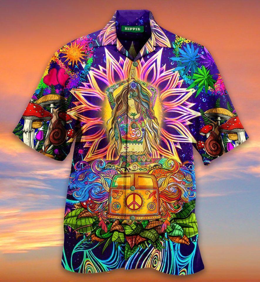 Style Yoga Hippie On Trip Hawaiian Shirt | For Men & Women | Adult | HW2236