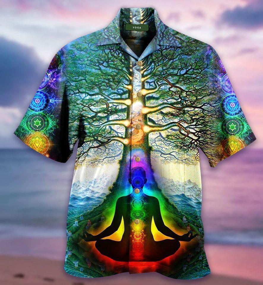 Peace Comes From Inside Yoga Tree Of Life Hawaiian Shirt | For Men & Women | Adult | HW2178