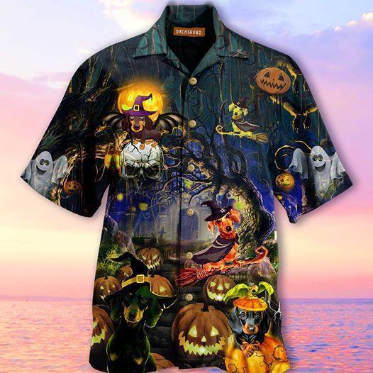 Amazing Dachshund Halloween Hawaiian Shirt | For Men & Women | Adult | HW3764