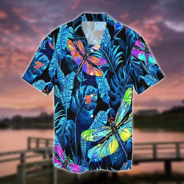 Amazing Dragonfly Blue Tropical Unisex Hawaiian Shirts, Summer Shirts, Beach Shirts