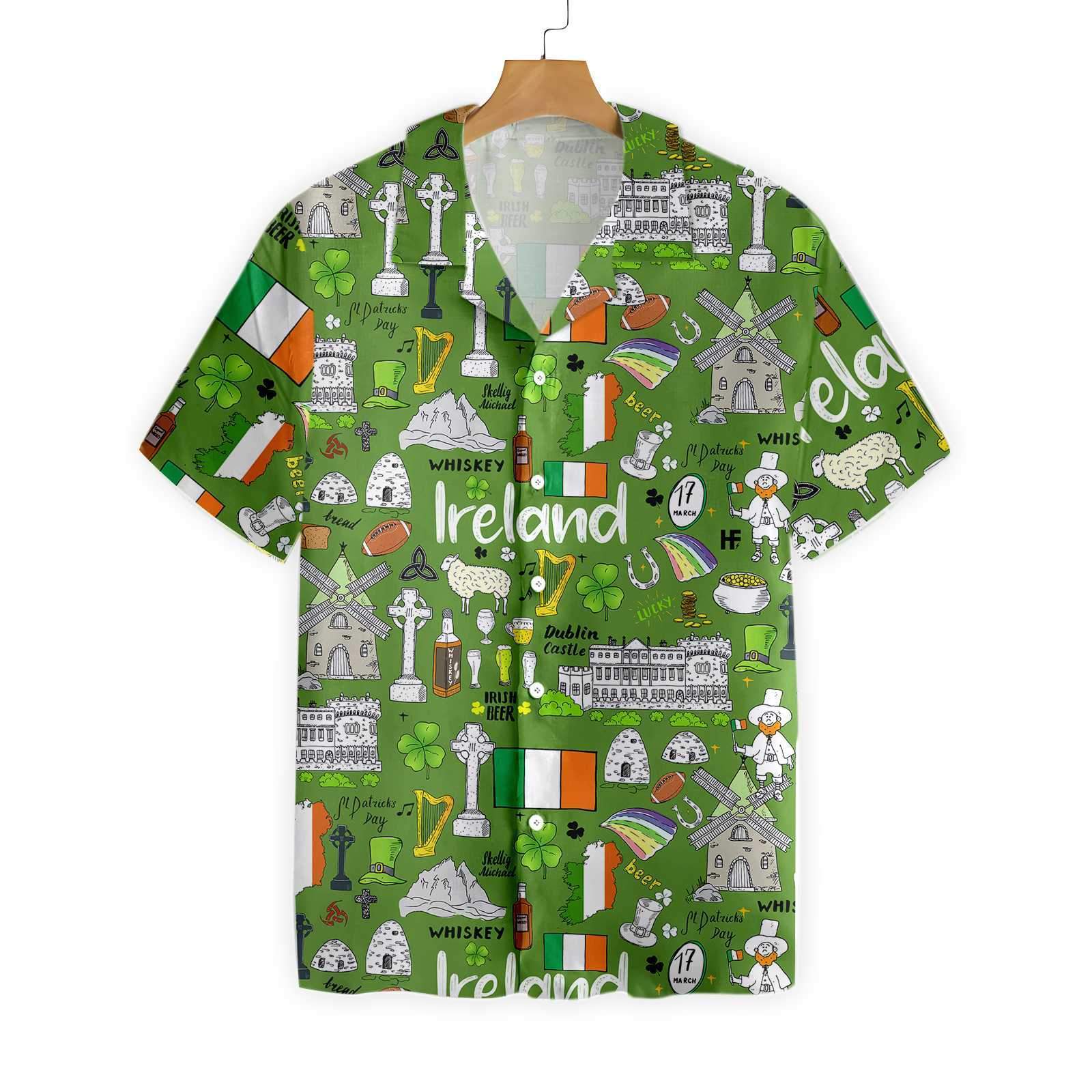 Irish Saint Patrick Day 3D All Over Printed Hawaii Shirt Hawaiian