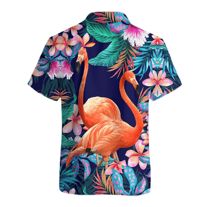 Flamingo Hawaii Shirt Unique Beach Hawaiian