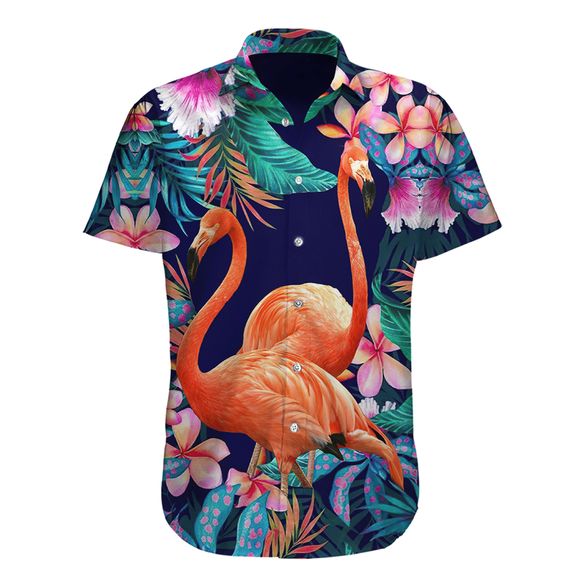 Flamingo Hawaii Shirt Unique Beach Hawaiian