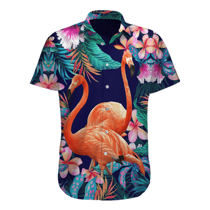 Flamingo Hawaii Shirt Unique Beach Hawaiian